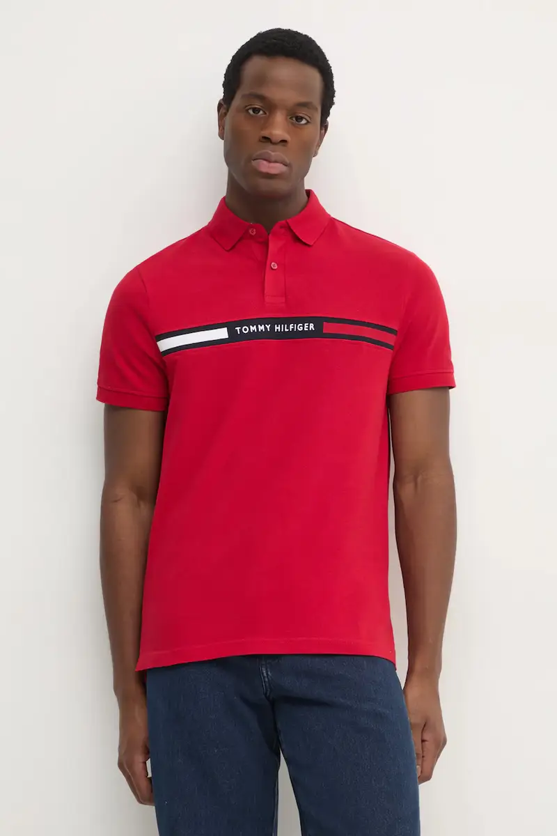 Tommy Hilfiger Polo Uomo Rosso 3348369