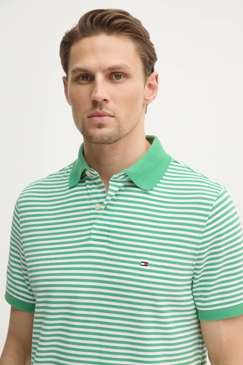 Tommy Hilfiger Polo Uomo Verde 3349083 miniatura 4