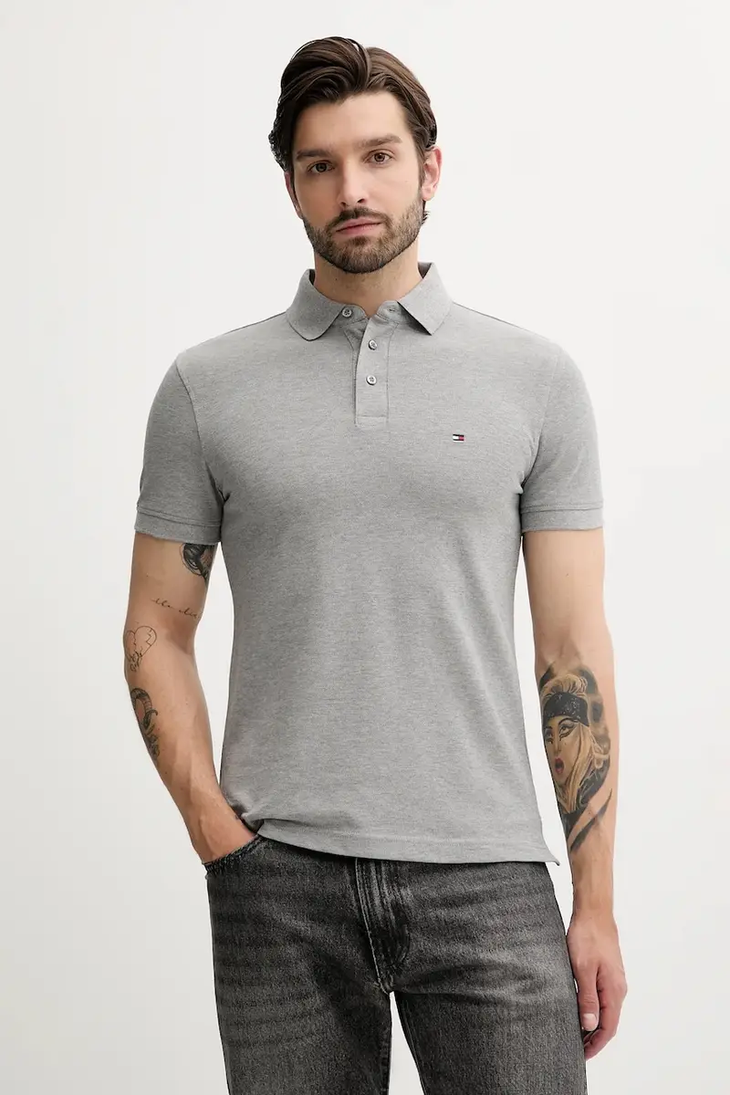 Tommy Hilfiger Polo Uomo Grigio 2223567