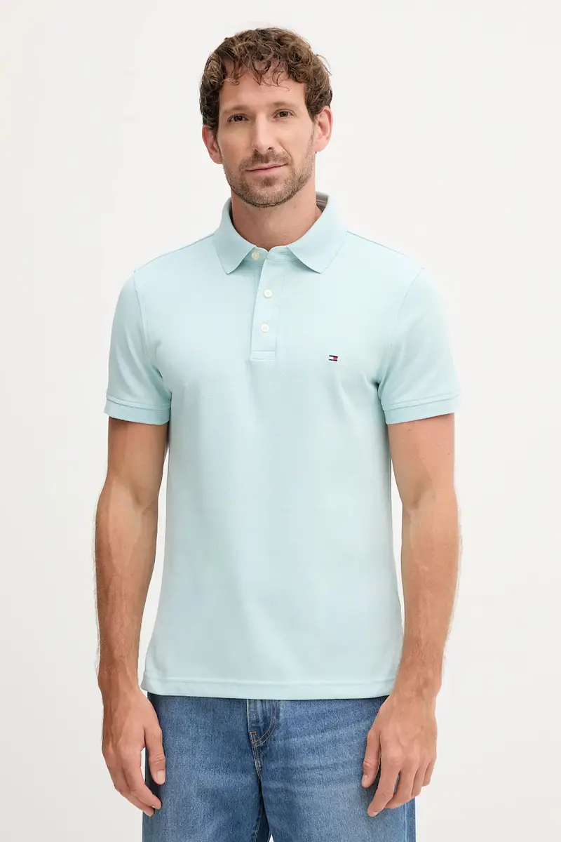 Tommy Hilfiger Polo Uomo Turchese 3158570