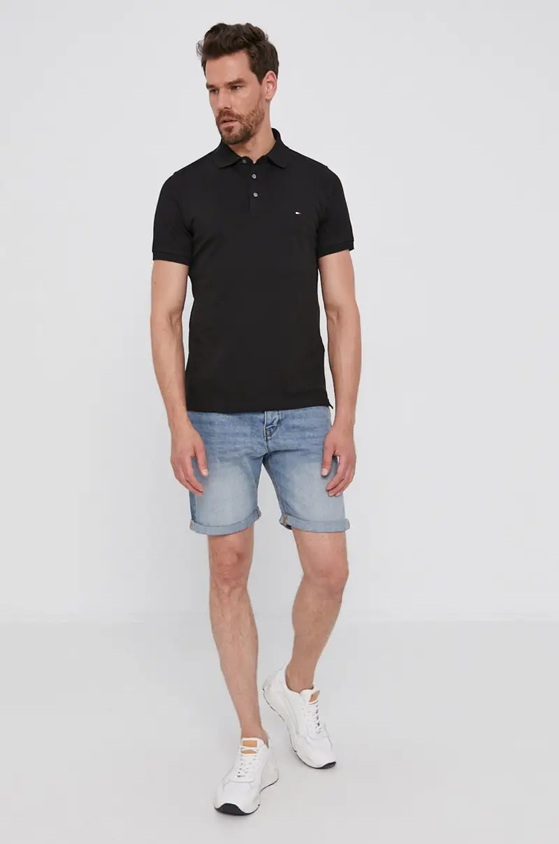Tommy Hilfiger Polo Uomo Nero 3623822 miniatura 2