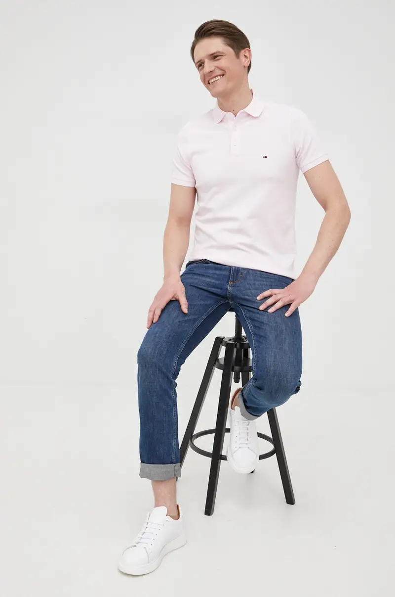 Tommy Hilfiger Polo Uomo Rosa 2233912