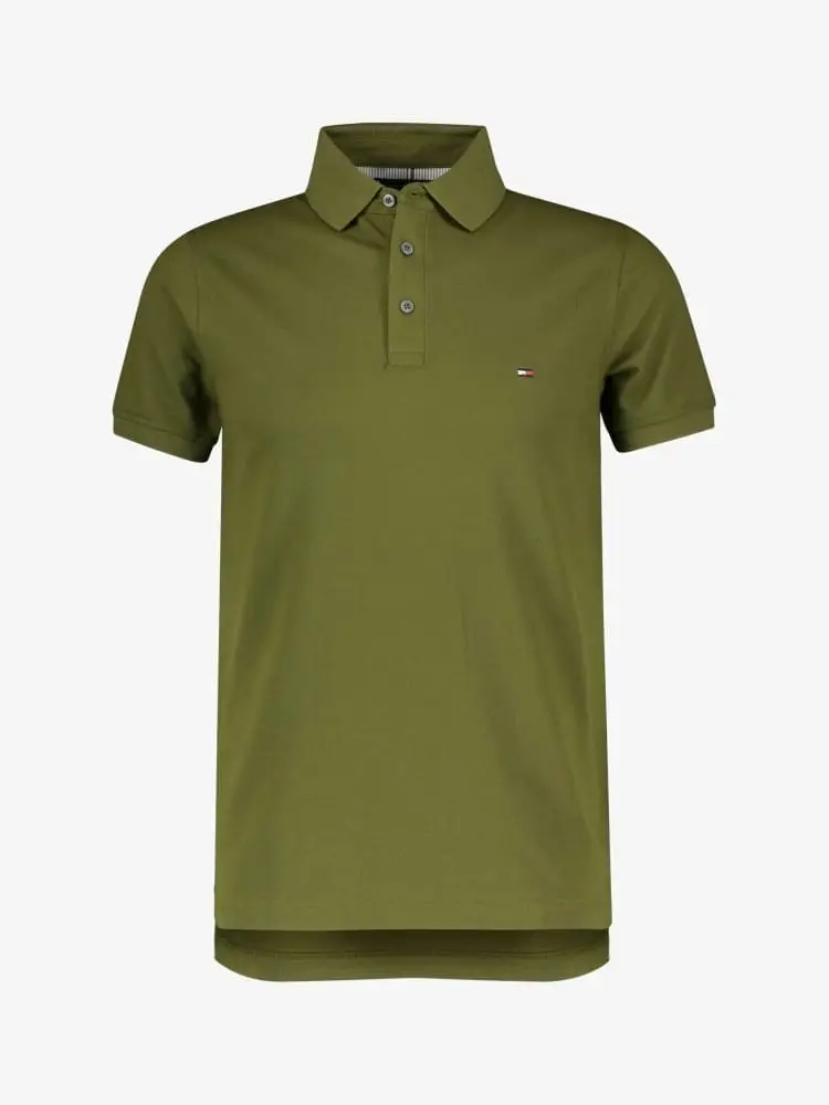 polo verde uomo mini logo