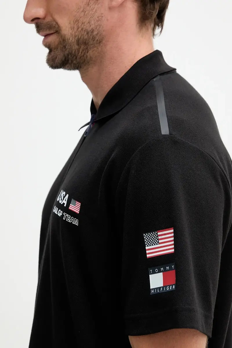 Tommy Hilfiger Polo Uomo Nero 3275901 miniatura 5