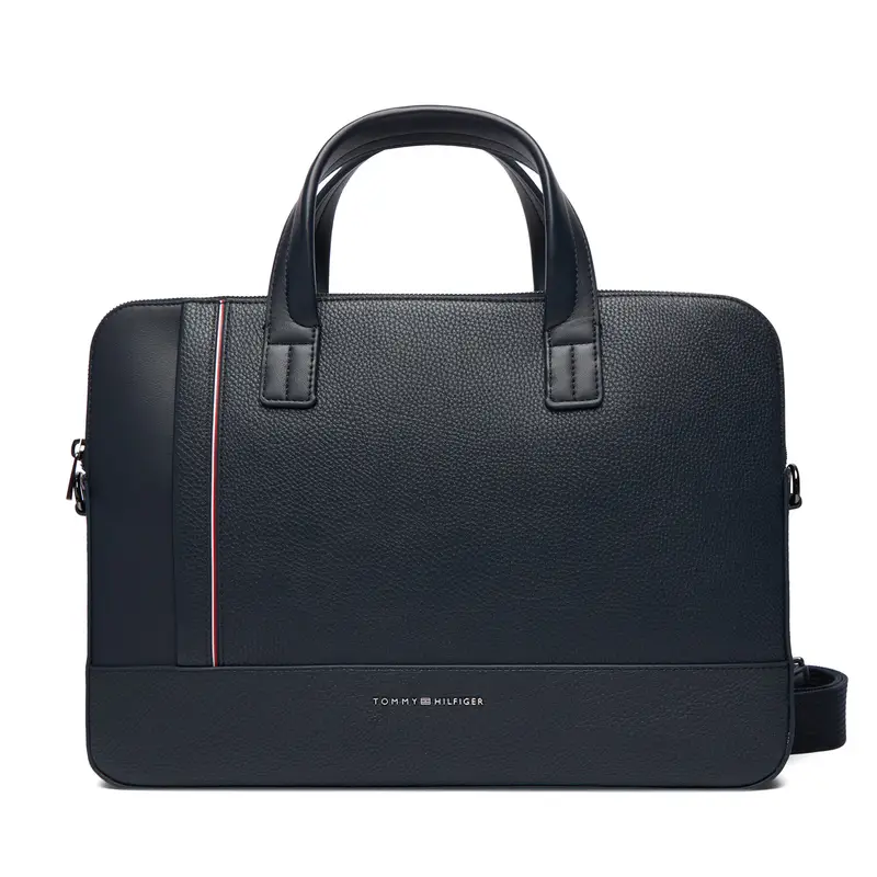 Porta PC Tommy Hilfiger Th Central Slim Computer Bag AM0AM13631 Blu scuro