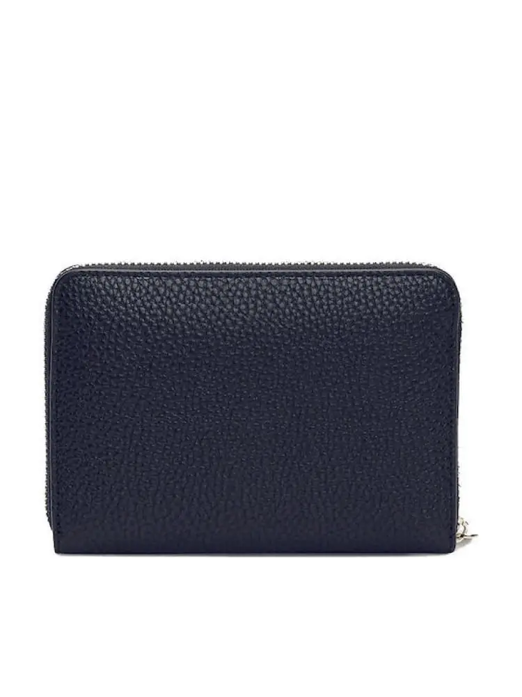 portafoglio blu navy donna mini logo miniatura 2