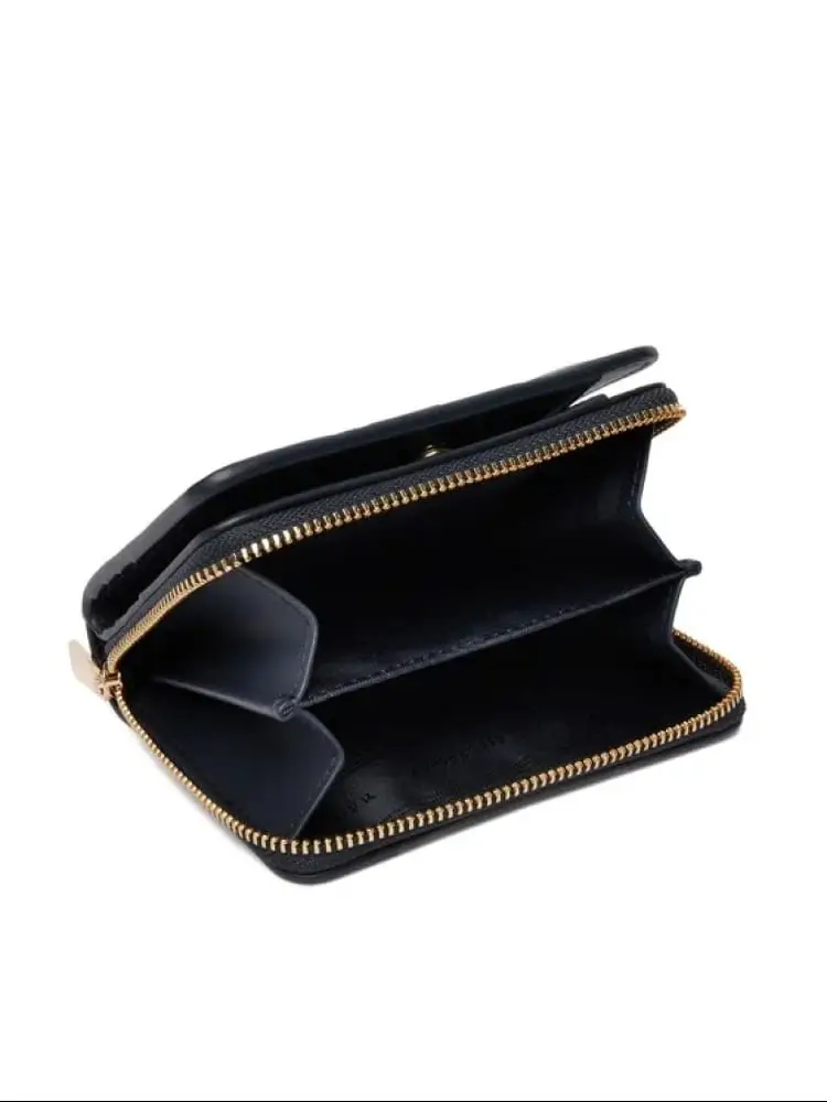 portafoglio blu navy donna mini logo miniatura 4