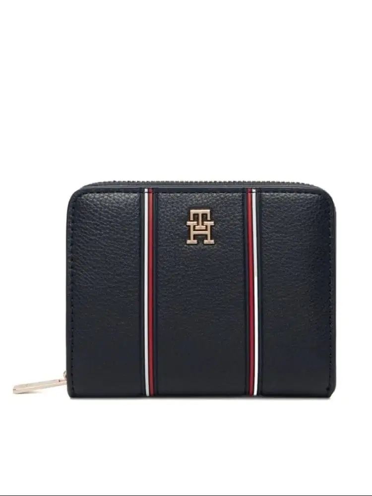 portafoglio blu navy donna mini logo