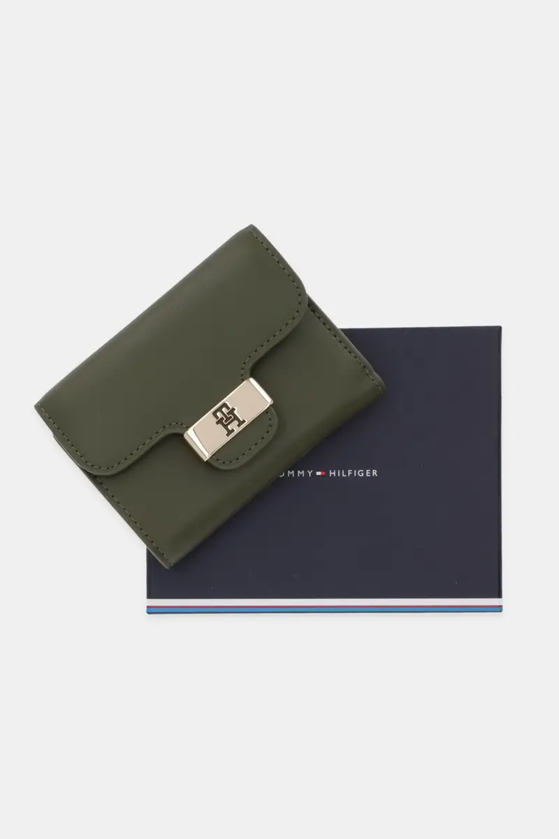 portafoglio donna colore verde AW0AW18034 miniatura 5