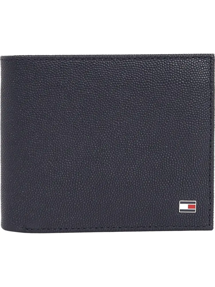 portafoglio flag in pelle blu con porta cc e porta monete