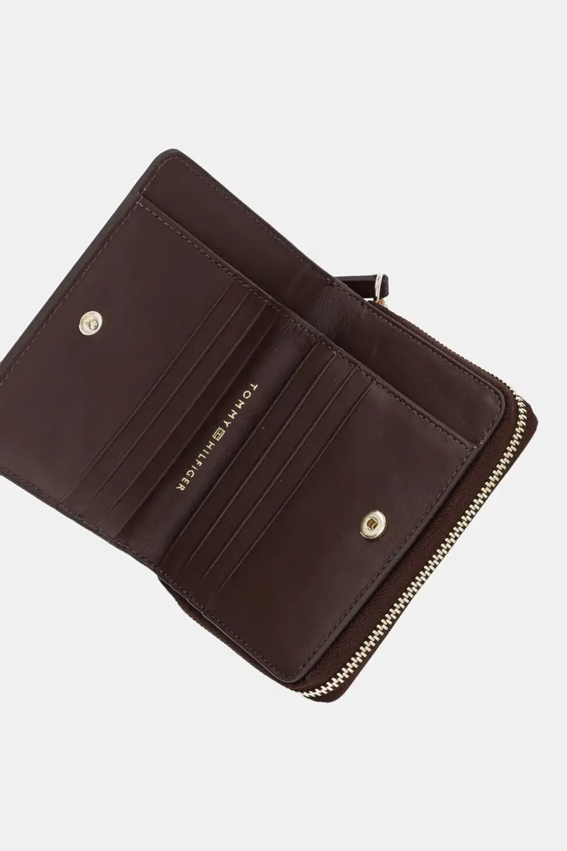 portafoglio in pelle donna colore marrone AW0AW17499 miniatura 4