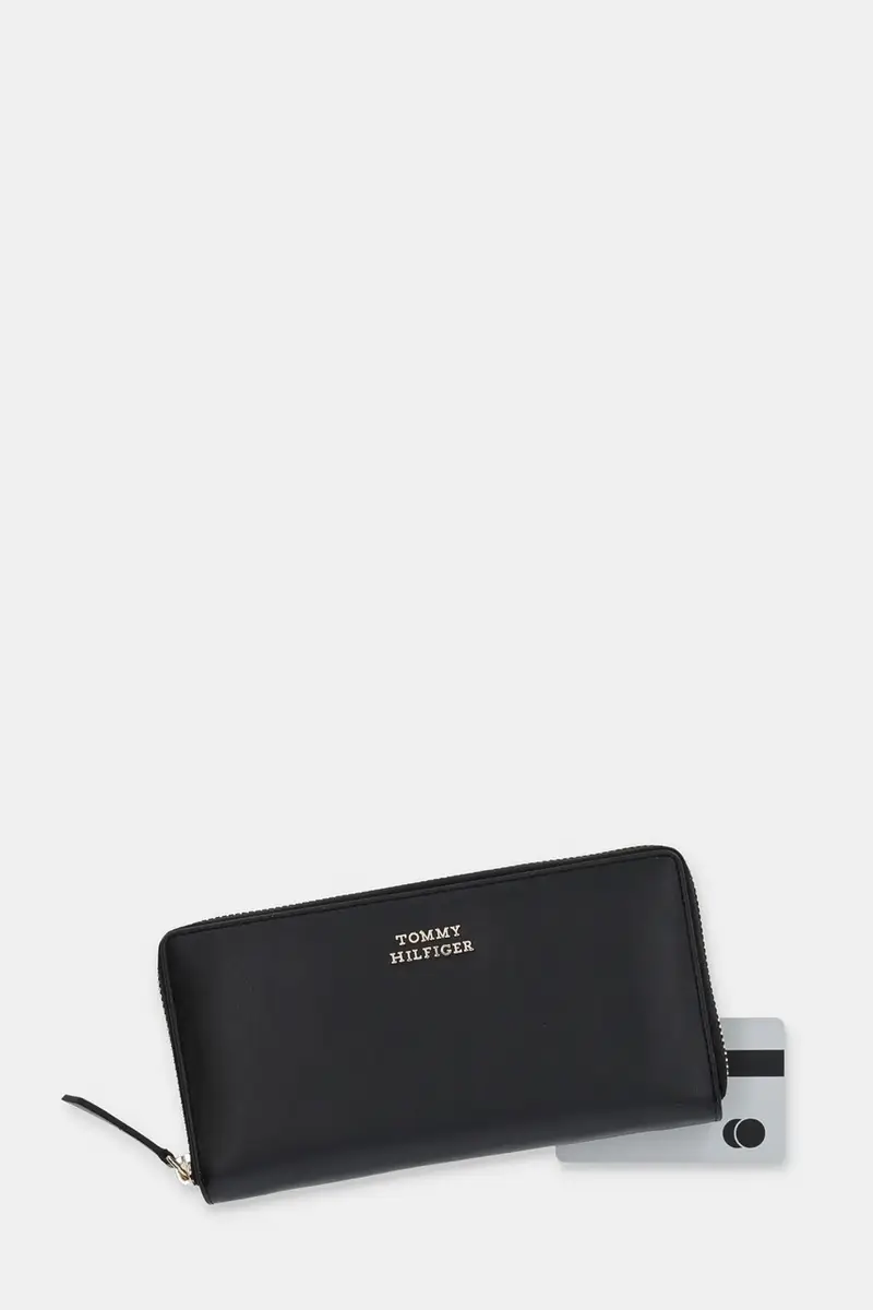 portafoglio in pelle donna colore nero AW0AW17498 miniatura 4