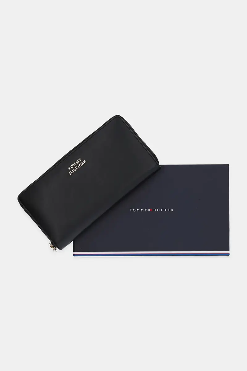 portafoglio in pelle donna colore nero AW0AW17498 miniatura 5