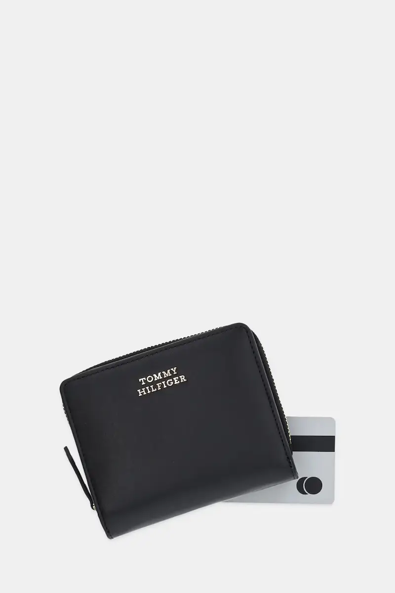 portafoglio in pelle donna colore nero AW0AW17499 miniatura 3