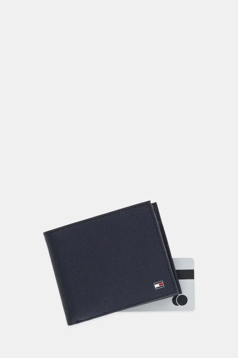 portafoglio in pelle uomo colore blu navy AM0AM13519 miniatura 3