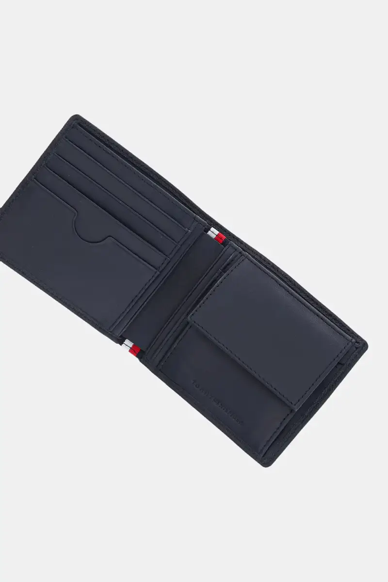 portafoglio in pelle uomo colore blu navy AM0AM13519 miniatura 4