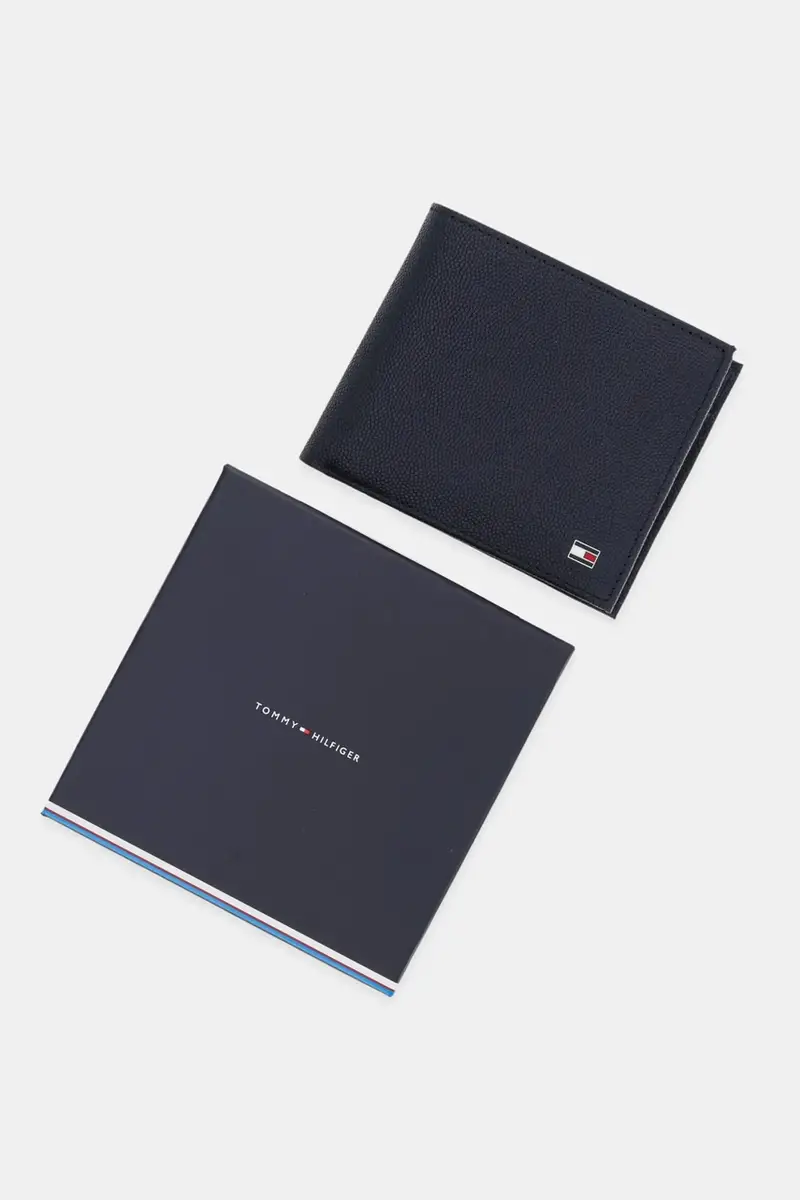 portafoglio in pelle uomo colore blu navy AM0AM13519 miniatura 5