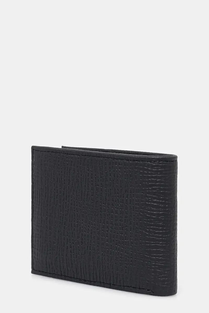 portafoglio in pelle uomo colore blu navy AM0AM13708 miniatura 2