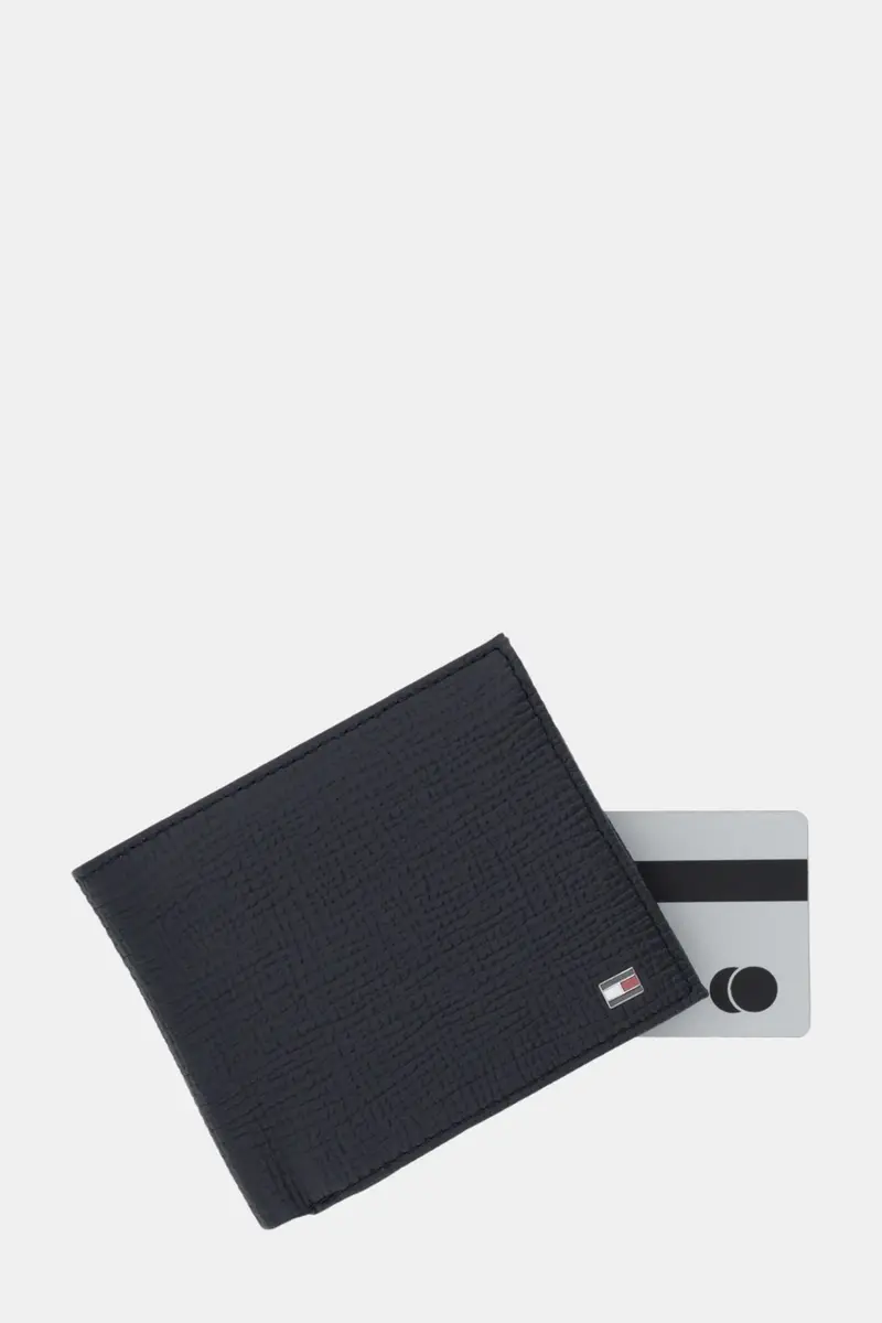 portafoglio in pelle uomo colore blu navy AM0AM13709 miniatura 4