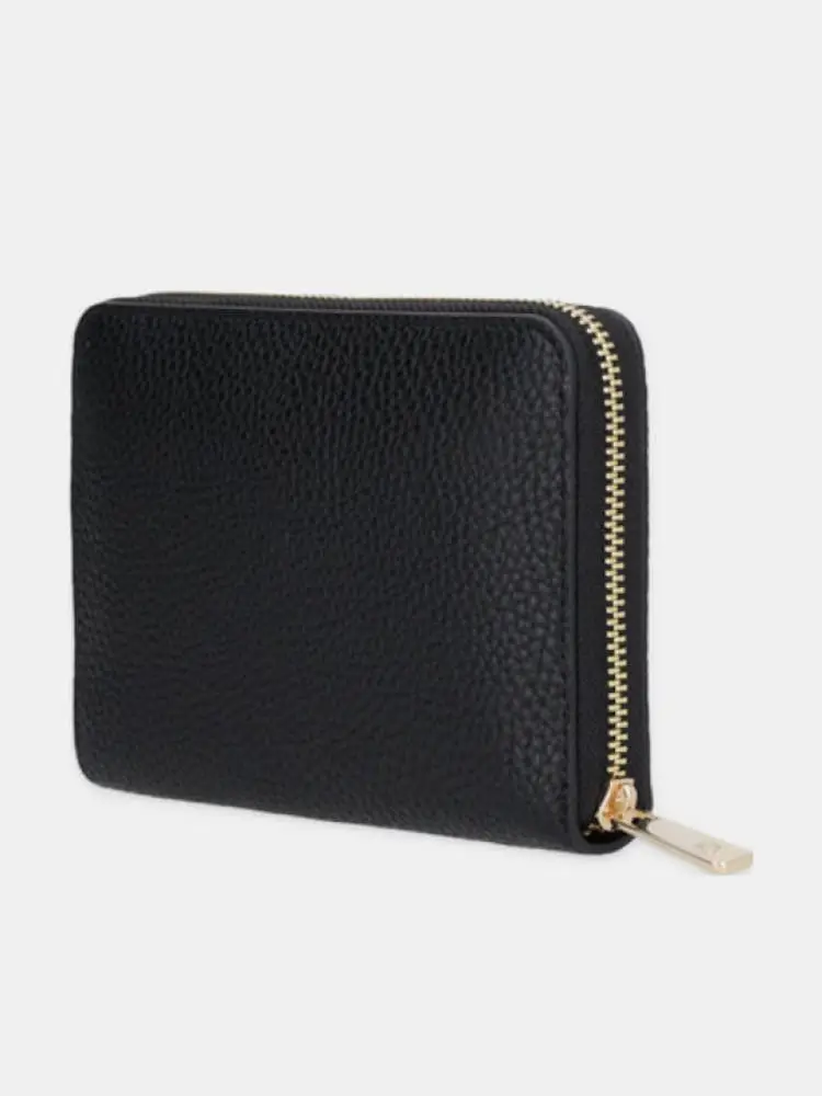 portafoglio nero donna mini logo miniatura 2