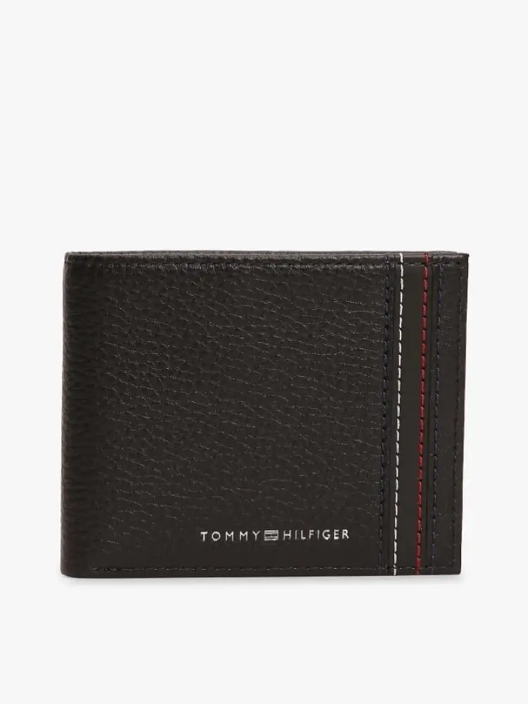 portafoglio nero uomo mini logo