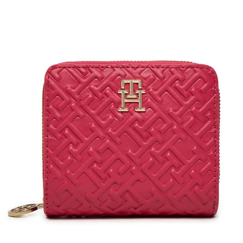 Portafoglio piccolo da donna Tommy Hilfiger Distinct AW0AW16580 Rosa