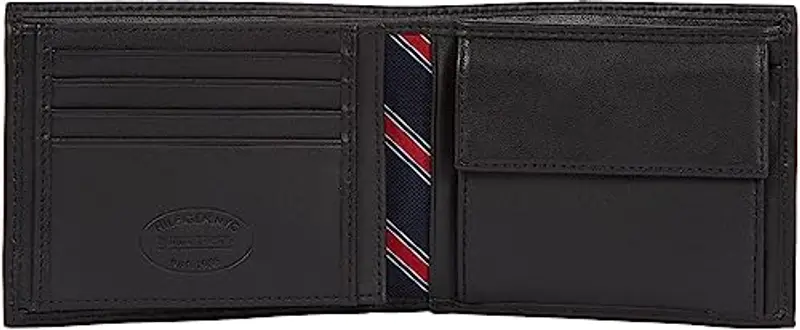 Tommy Hilfiger Portafoglio Uomo Eton Trifold con Scomparto Monete, Nero (Black), Taglia Unica miniatura 3