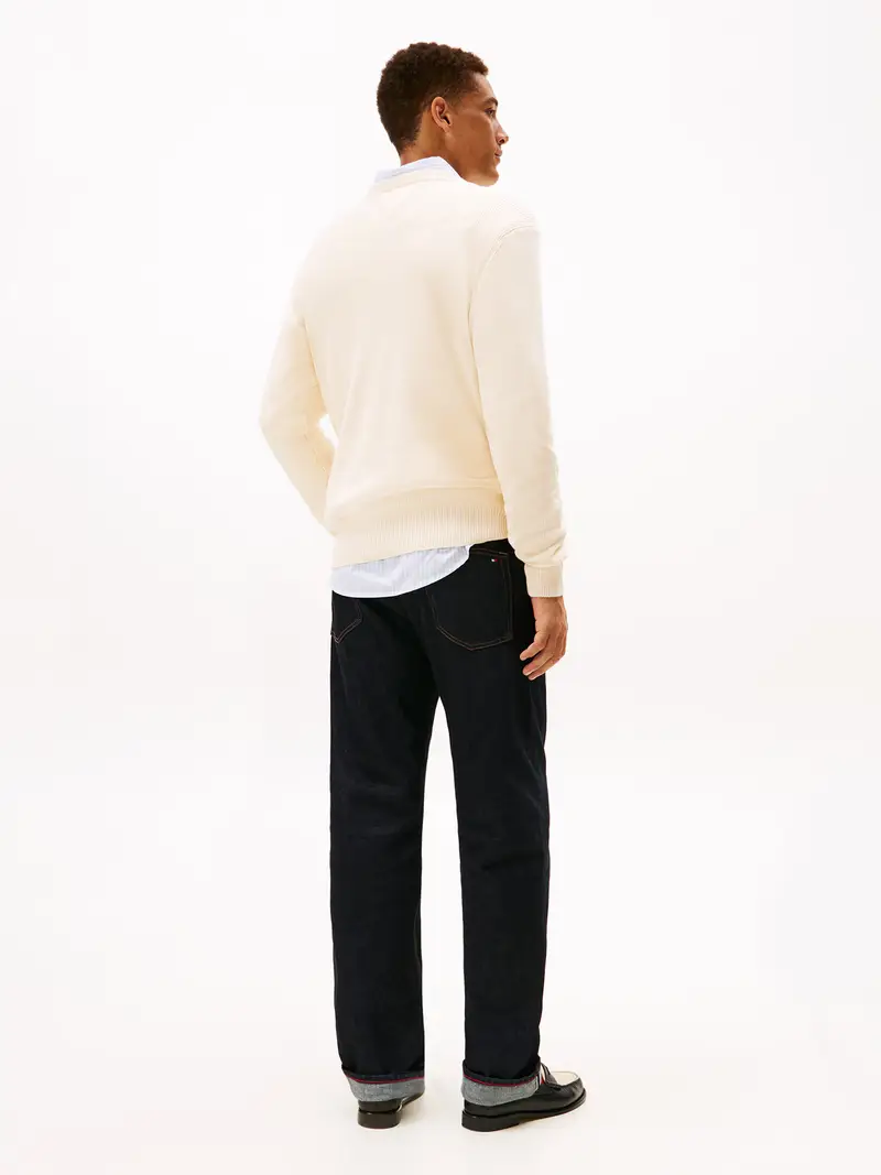 Pullover avorio / nero miniatura 3