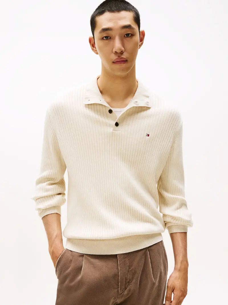 Pullover beige chiaro miniatura 2