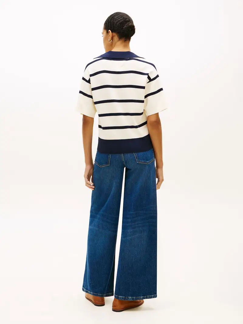 Pullover beige chiaro / navy miniatura 3