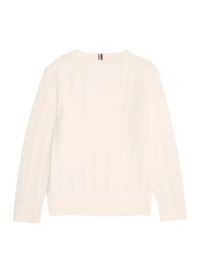 Pullover bianco lana miniatura 2