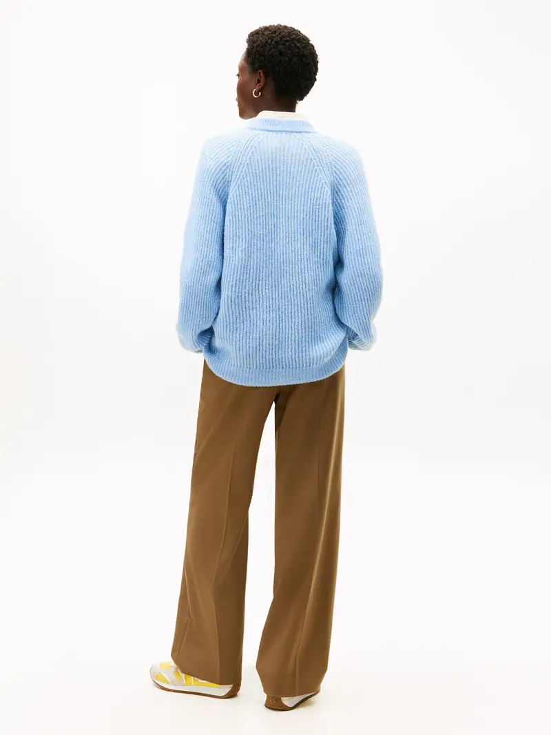 Pullover blu chiaro miniatura 3