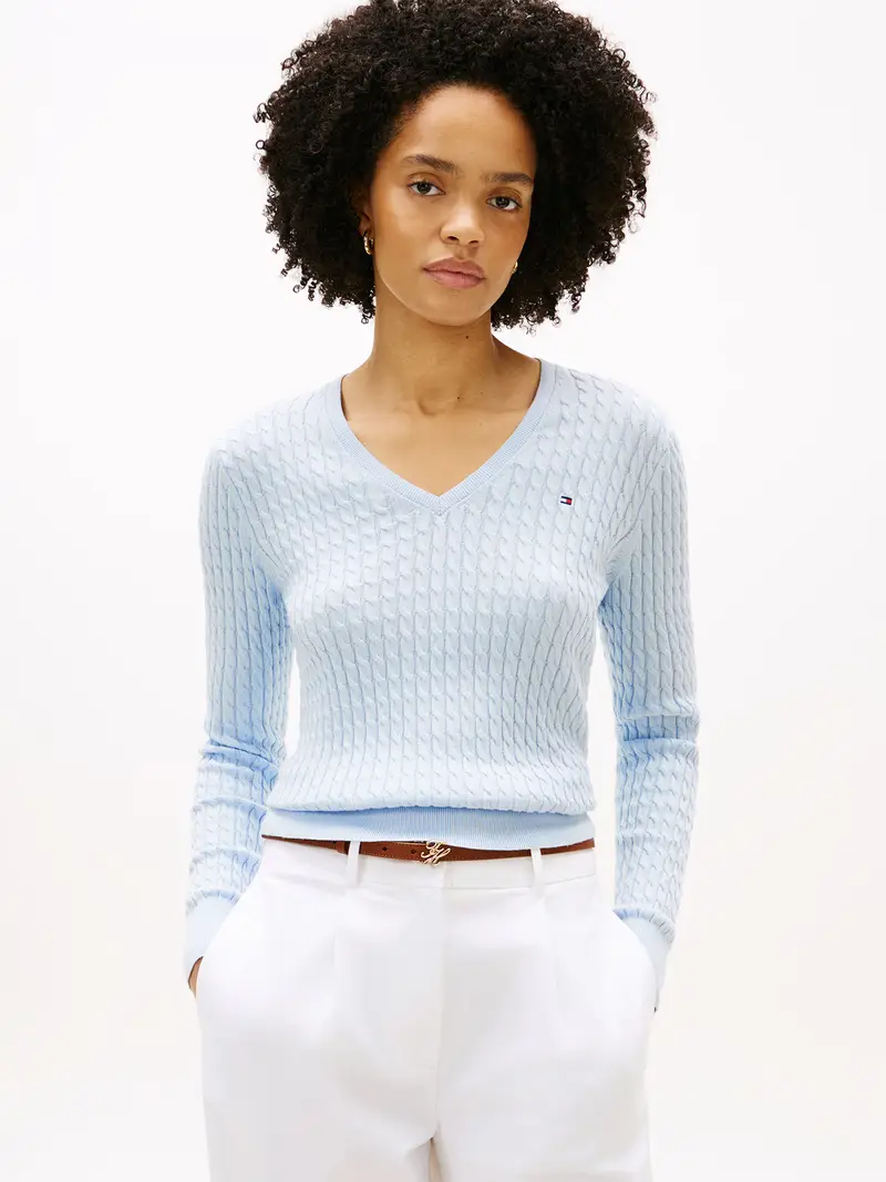 Pullover blu pastello miniatura 2