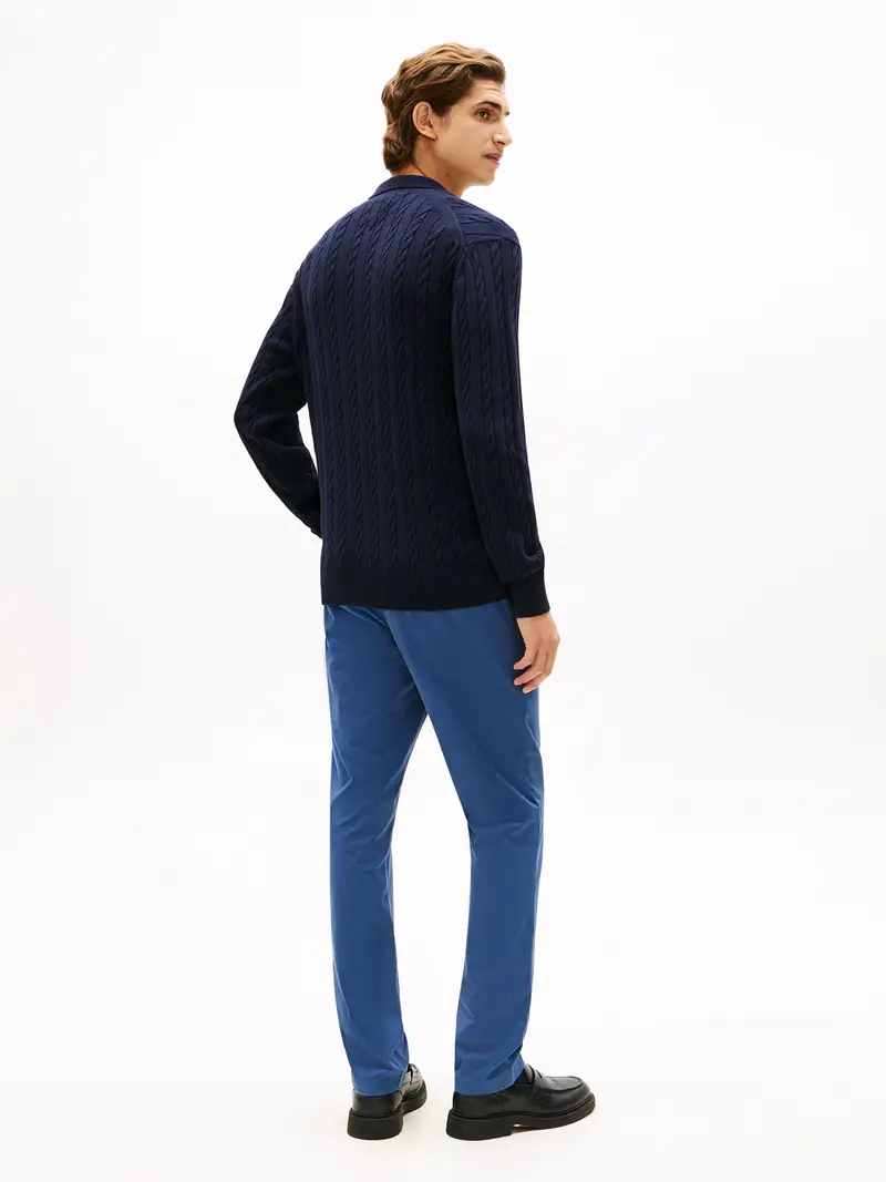 Pullover blu scuro miniatura 3