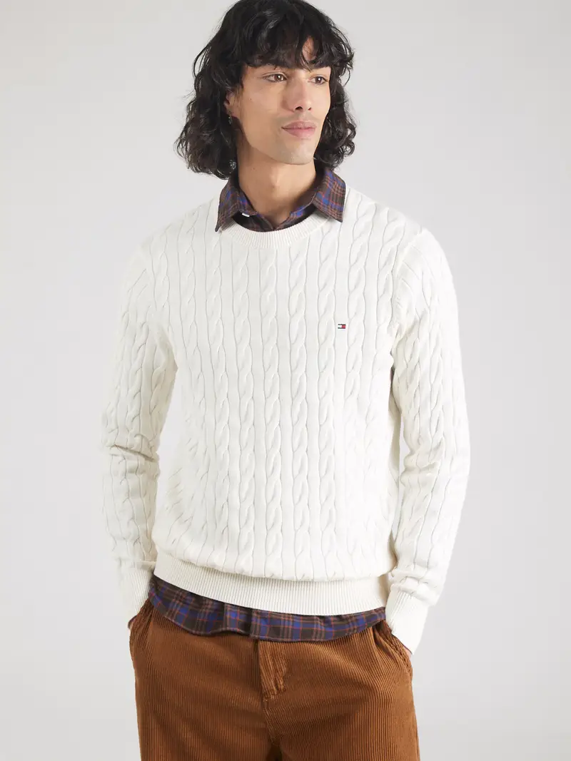 Pullover 'Classic' bianco naturale miniatura 2