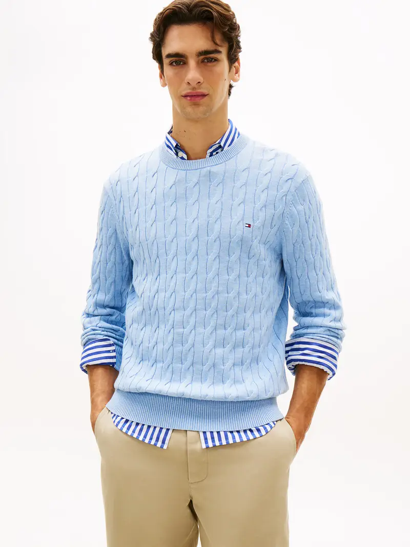Pullover CLASSIC blu chiaro miniatura 2