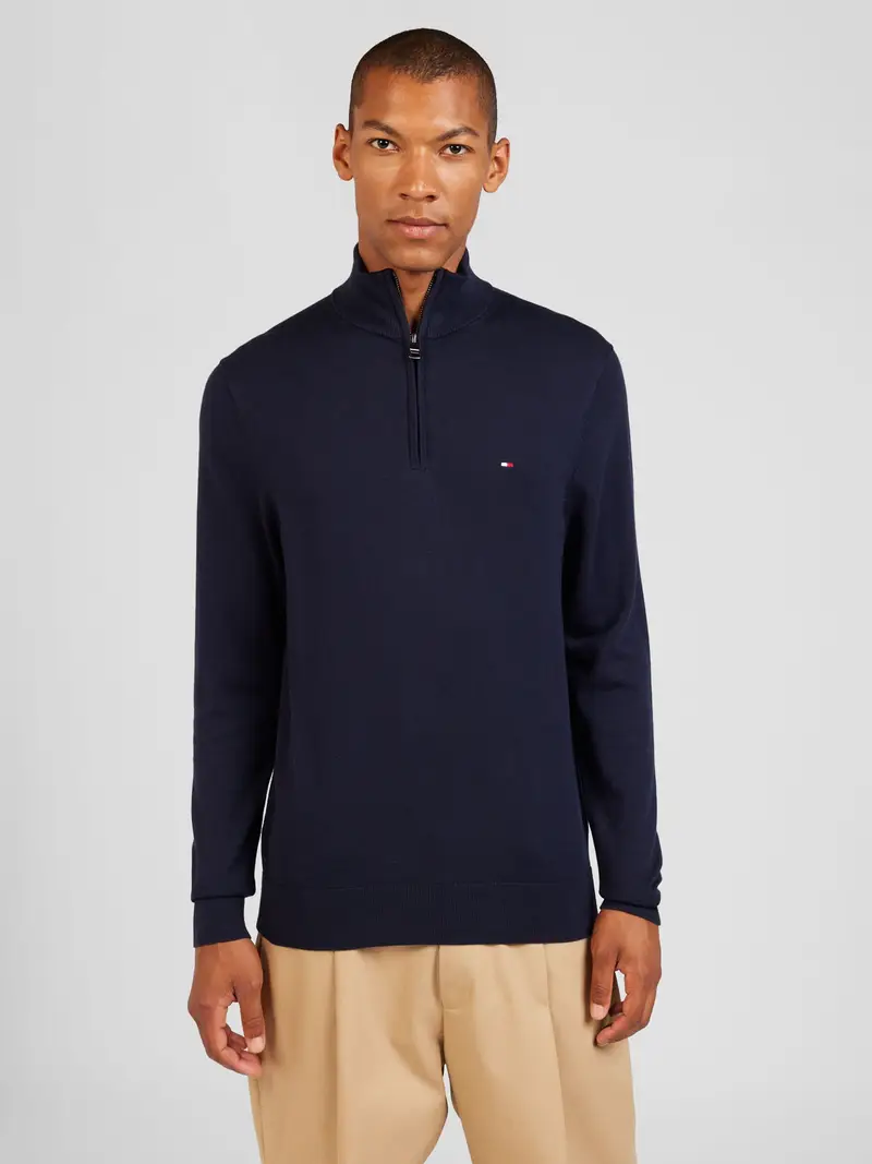 TOMMY HILFIGER Pullover 'ESSENTIAL'  blu scuro miniatura 3