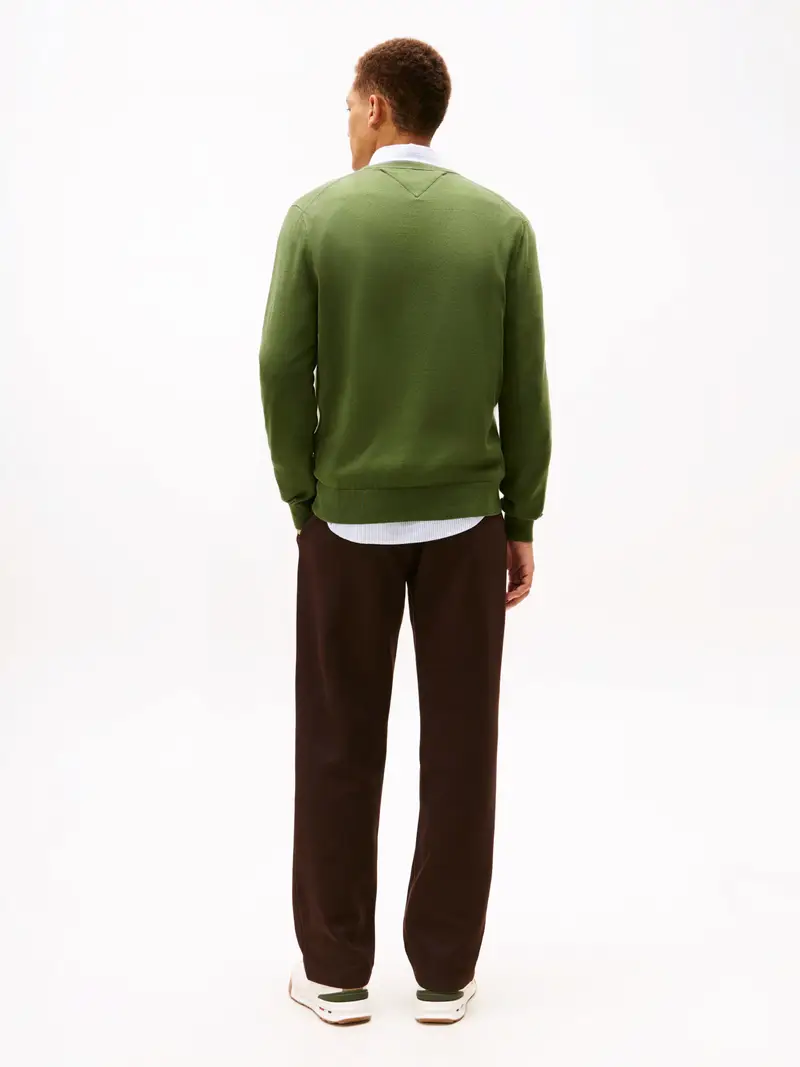 Pullover 'Essential' oliva miniatura 3