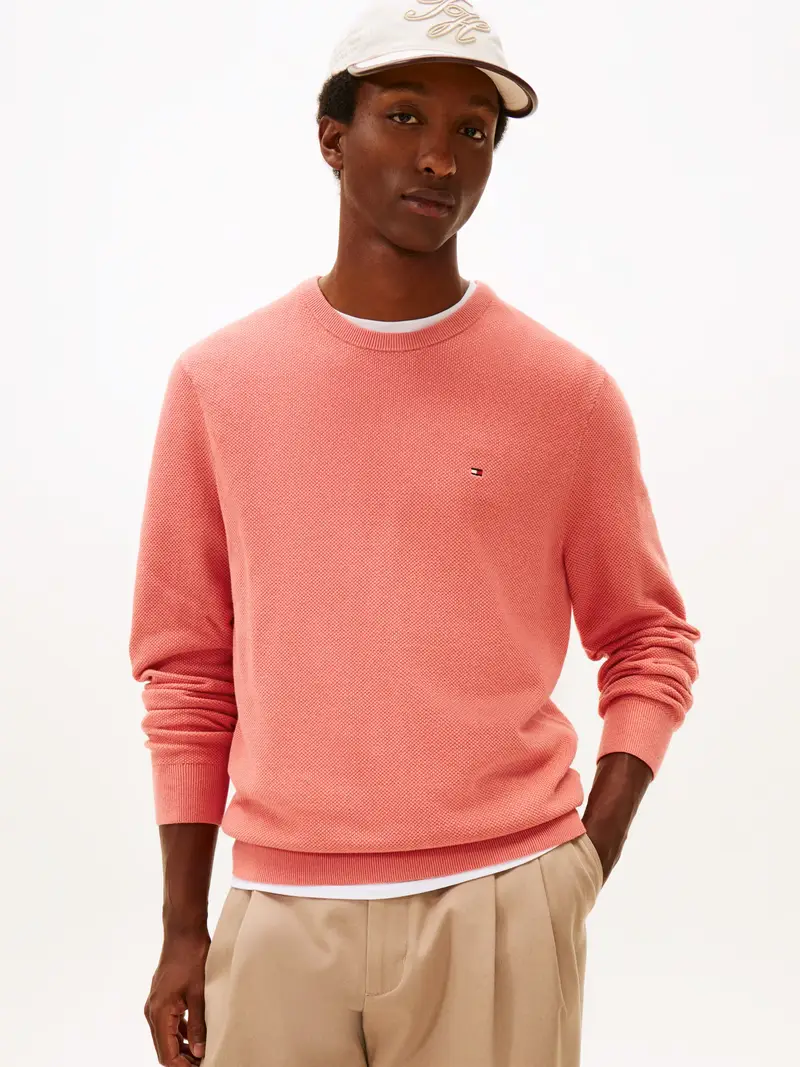 Tommy Hilfiger Pullover Uomo rosa miniatura 2