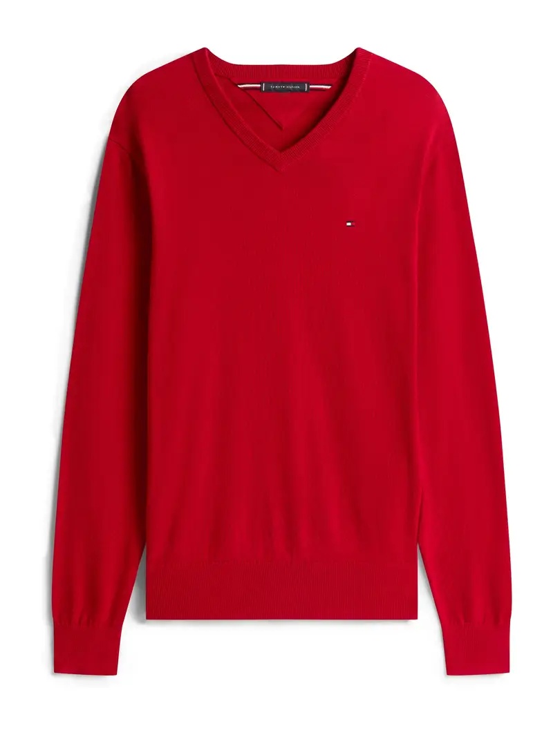 TOMMY HILFIGER Pullover 'ESSENTIAL'  rosso