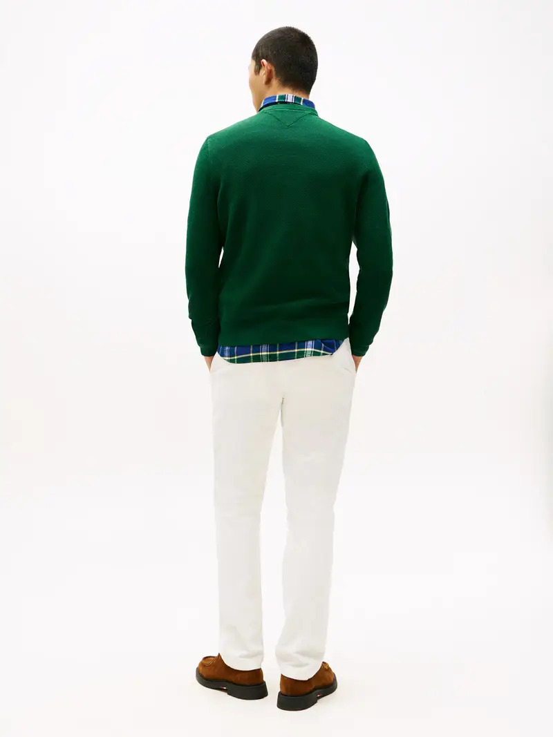 Pullover 'ESSENTIAL' verde miniatura 3