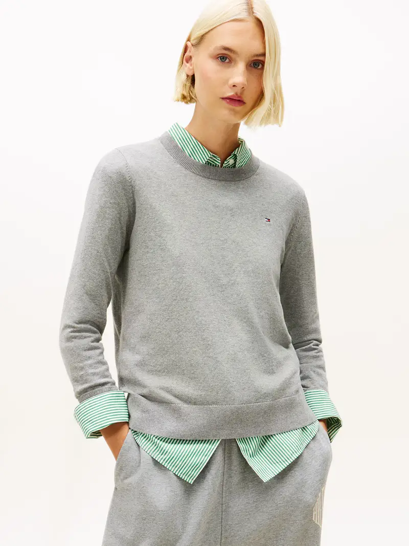 Pullover grigio sfumato miniatura 2