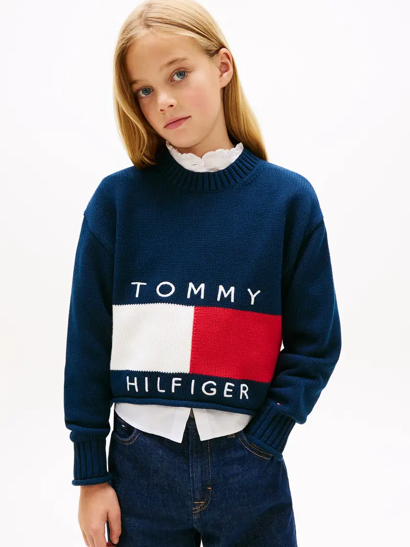 Pullover HERITAGE navy / rosso / bianco miniatura 2