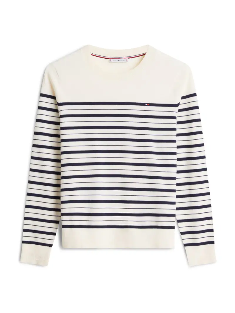 Pullover marino / bianco