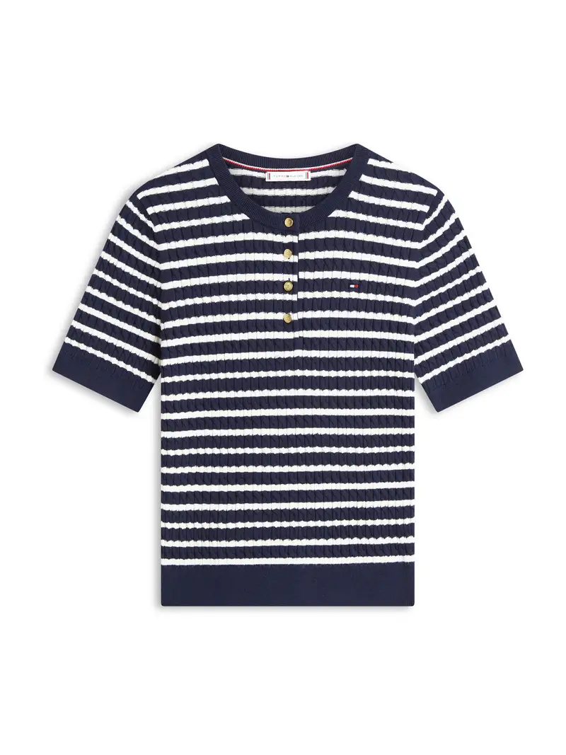 Pullover navy / bianco