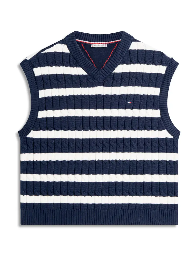 Pullover navy / bianco