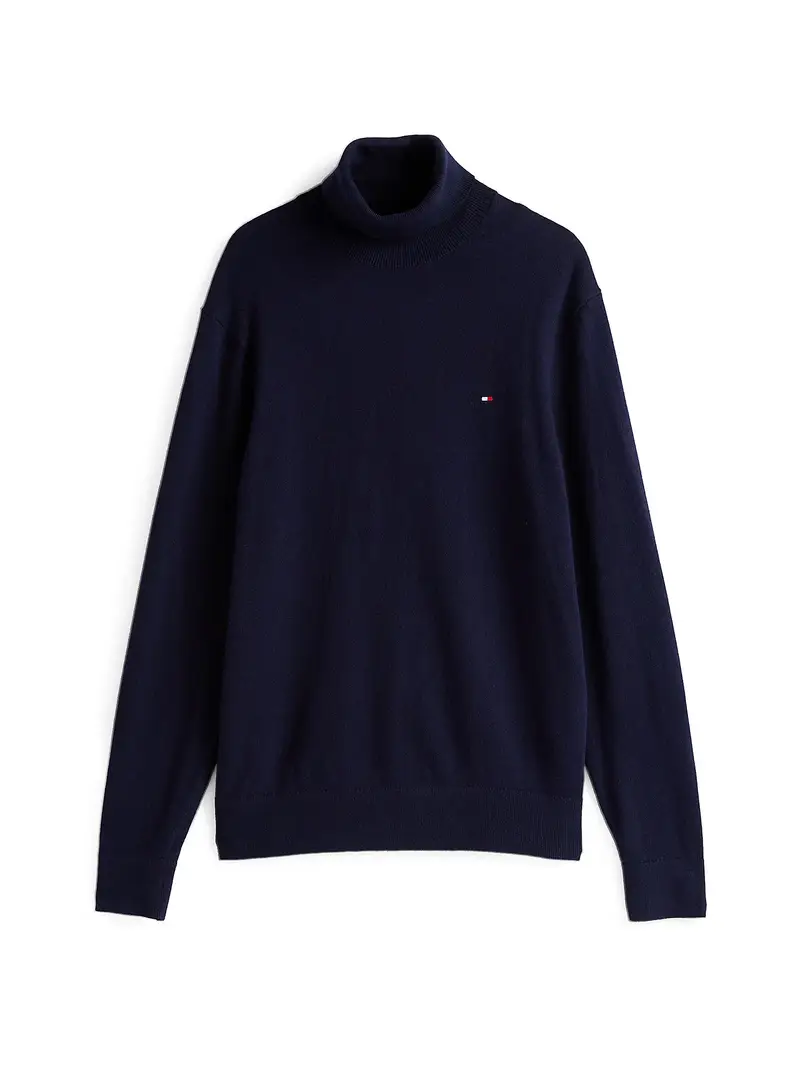 Pullover navy / rosso fuoco / bianco