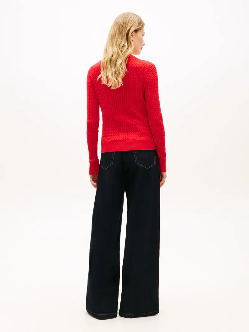 Pullover rosso miniatura 3