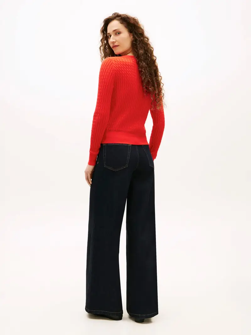 Pullover rosso arancione miniatura 3