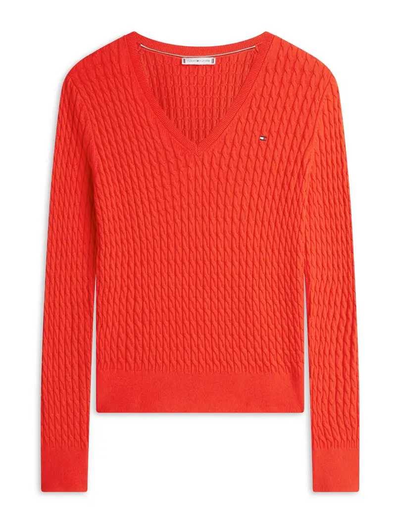 Pullover rosso arancione